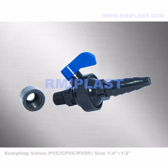 Plastic PP Pph PVDF CPVC UPVC PVC Laboratory Valve/Air Release Relief Valve/Pressure Release Valve/Exhaust Valve/Sampling Valve/Cock Valve JIS DIN ANSI Pn10