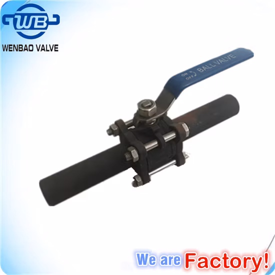 Dico Brand Sanitary Extended Welding 3PC Ball Valve with Locking Handle