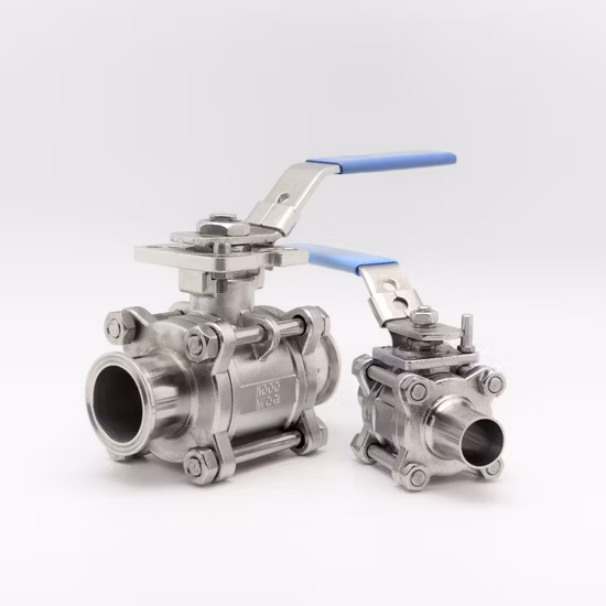 Sanitary Welding 3PC Ball Valve with Electric Actuator