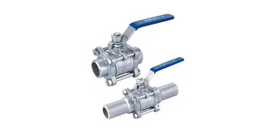 Dico Brand Sanitary Extended Welding 3PC Ball Valve with Locking Handle