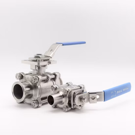 Sanitary Welding 3PC Ball Valve with Electric Actuator