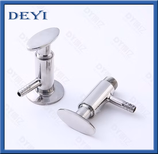 Deyi SS304 316 Stainless Steel Sanitary Male Thread Sampling Valve