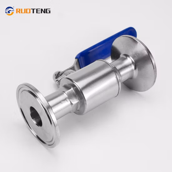 Hygienic Manual Clamp End Stainless Steel Sanitary Ball Valve with Mounting Pad