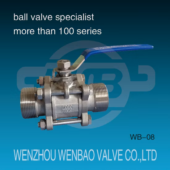 Best Quality 304 316L Stainless Steel 1/2 Inch Sanitary Ball Valve Full Bore Threaded NPT/BSPT/Bsp CF8/CF8m DN15 Floating Check Valve/Strainer/Globe Valve