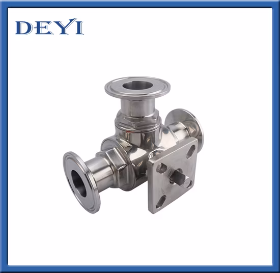 Sanitary Stainless Steel Tri Clamp Butterfly Ball Valve