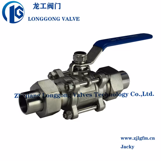 Welding Sanitary Ball Valve with SS304 & SS316 Material